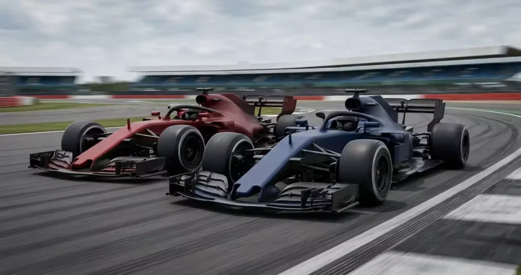 Twee Formule&nbsp;1 raceauto